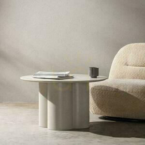 Couchtisch 80 cm LAVANO Grau Beige small 1