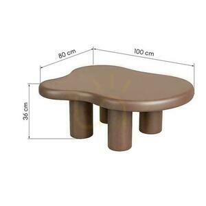 BIZARRO Couchtisch 100 cm, Schokolade small 1