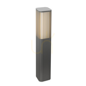 Norlys Astrid 2208AL LED-Pollerleuchte, 85 cm, hellgrau RAL 9006, 3000 K, DALI2, IP65 small 3