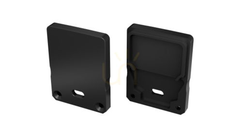 Prüfen ALU plug LUMINES SILEDA+Tall schwarz lackiert mit Loch