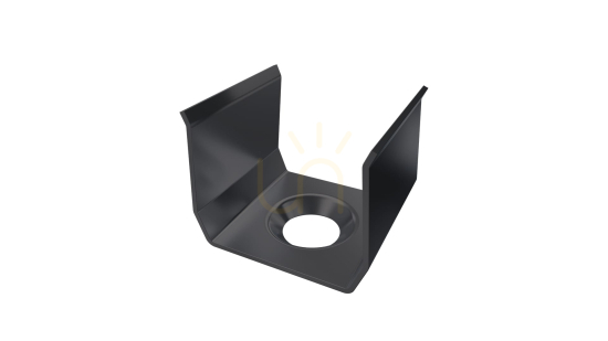 MET bracket for LUMINES axel profile RAL 7016