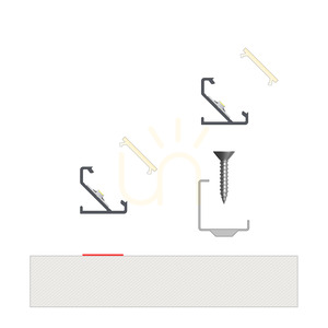 LED-Profil-Set TEKKNI BARDE 38-0321-20, schwarz, mattierte Abdeckung, 2,02 m small 5