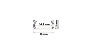 LED-Profil Lumines TEKKNI+ ORRE+ roh 2,02 m 38-2410-20 small 1