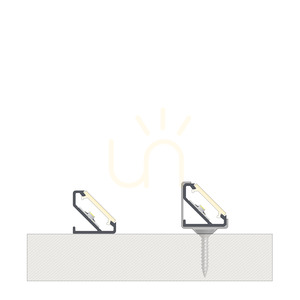 TEKKNI+ BARDE+ LED-Eckprofil 45° Aluminium roh 2,02 m 38-2430-20 small 5