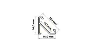 TEKKNI+ Profil Typ BARDE+ roh 3 m small 1