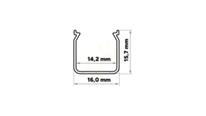 TEKKNI+ Profil Typ HELSE+ roh 3 m small 1