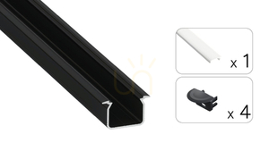 TEKKNI UHRE-Set schwarz, milchfarben 2 m 1 TEKKNI UHRE-Set schwarz, milchfarben 2 m small 1