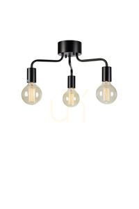 Plafond Markslojd Avery 3-flammig Schwarz Metall 38 cm 108102 small 0