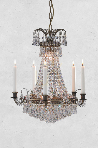 Prüfen Kronleuchter Markslojd LACKO 6-flammig transparent Metall 48 cm 100642