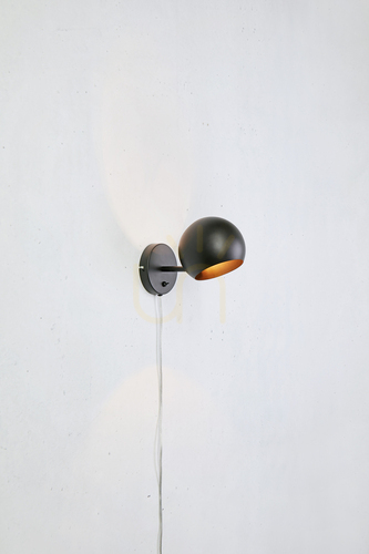 Prüfen Wandlampe Markslojd EDGAR Schwarz Metall 1-flammig 108753