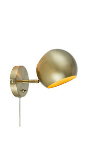 Wandlampe Markslojd EDGAR 108754 Messing antik Metall 1-flammig small 0
