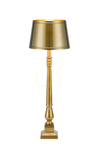 Prüfen Tischleuchte Markslojd Metallo 108774 Messing antik Aluminium 66 cm
