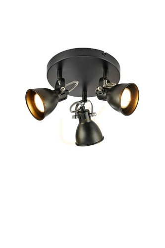 Prüfen Plafond Markslojd MION 3L Mattschwarz 30 cm 108847