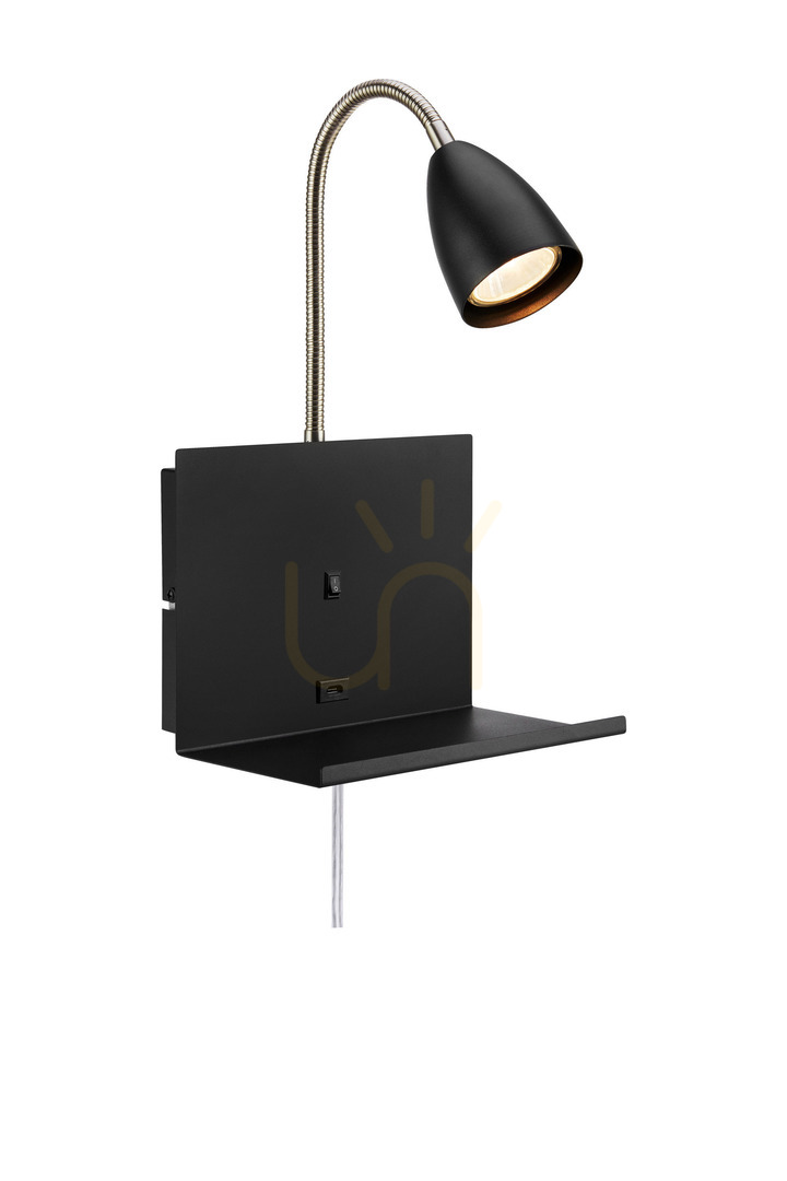 Fali lámpa Markslojd Cuarto 108855 fekete 30 cm