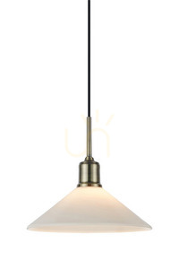 Pendelleuchte Markslojd VELA 108867 weiß Messing antik 25 cm small 0