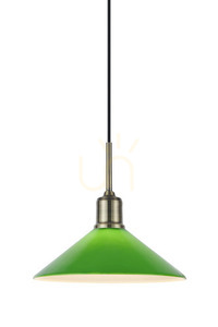 Pendelleuchte Markslojd Vela 108868 grün Messing antik 25 cm small 0
