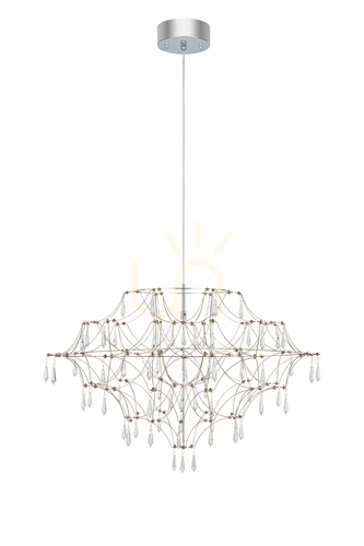 Prüfen Kronleuchter Markslojd Efesos 80 cm transparent Stahl 108870