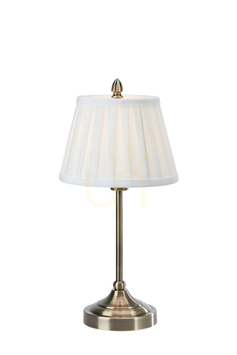 Prüfen Tischleuchte Markslojd OXFORD 108973 Messing antik Stahl 38,5 cm