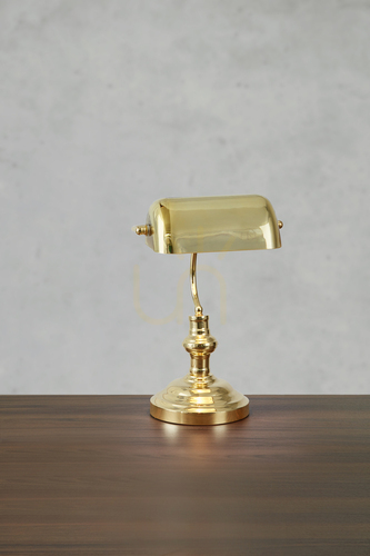 Prüfen Tischlampe Markslojd BANKERS 108977 Messing Stahl 42 cm