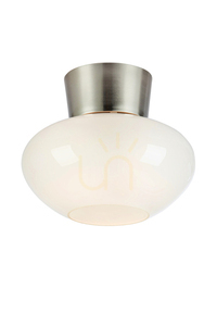 Plafond Markslojd Malaga 109025 Weiß Nickel satiniert 25 cm small 0
