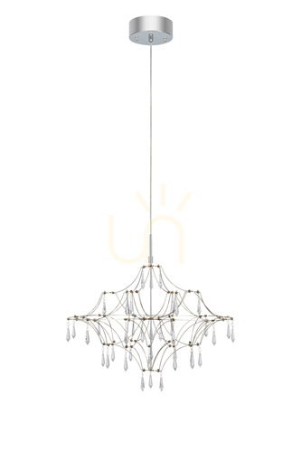 Prüfen Kronleuchter Markslojd Efesos 60 cm transparent Stahl 108869