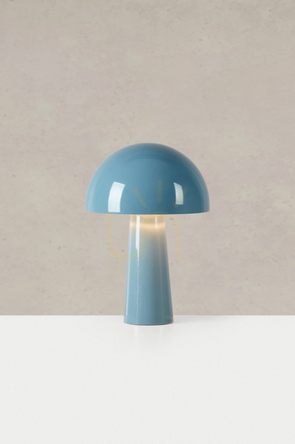 Prüfen Tischlampe Markslojd Mantar Blau Stahl 36 cm 108994