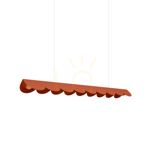 Prüfen BISCUIT 100 ocker rot LED 3000K Pendelleuchte