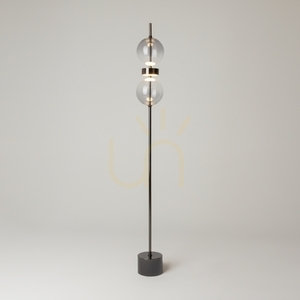 Stehleuchte Maytoni MOON Schwarz Smoky Glas LED dimmbar MOD478FL-L15B3K small 2