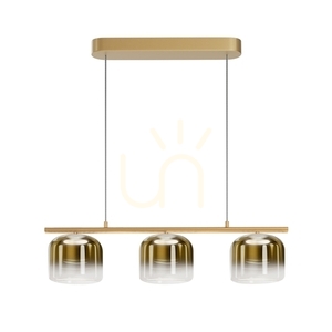 Pendelleuchte Maytoni Spirito 3-flammig LED Gold Glas MOD286PL-L12G3K small 6