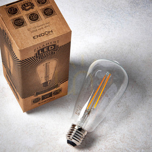 E27 LED Glühfaden Birne transparent Endon small 5