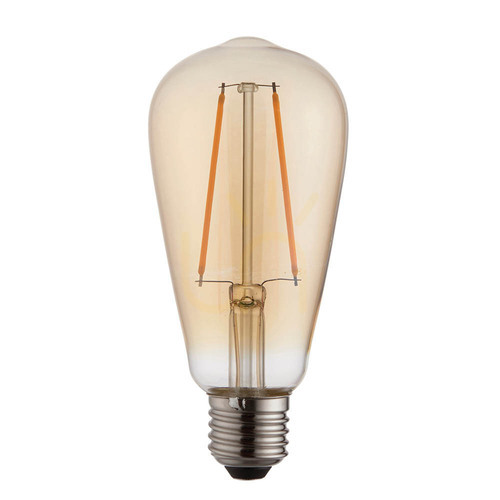 Prüfen E27 LED Filament Glühbirne Bernstein Endon 2W Glas 14 cm