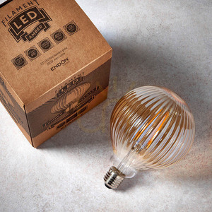 Ribb LED-Dekorleuchtmittel E27 4W 400lm 2000K Bernstein Globe G125 Ø12,5 cm 80179 Endon small 7