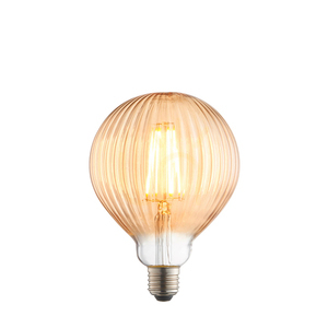 Ribb LED-Dekorleuchtmittel E27 4W 400lm 2000K Bernstein Globe G125 Ø12,5 cm 80179 Endon small 0
