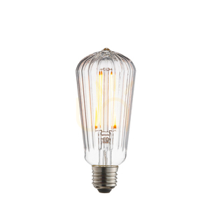 E27 LED Filament Glühbirne transparent 4W 6 cm Endon Glas Stahl small 0