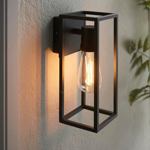 Wandleuchte Endon Herbert Schwarz Aluminium E27 dimmbar 1-flammig small 4
