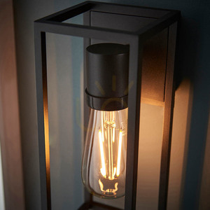 Wandleuchte Endon Herbert Schwarz Aluminium E27 dimmbar 1-flammig small 9