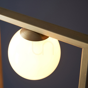 Stehlampe Endon Teo Weiß Stahl Glas 3-flammig G9 141 cm small 7