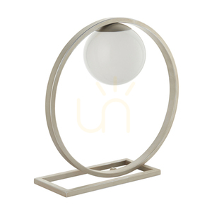 Tischlampe Enzo Silber Endon G9 Stahl Glas 1 Lichtpunkt 32,3 cm small 1