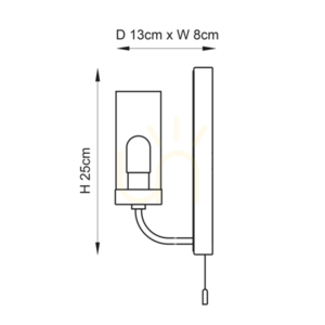 Wandleuchte Endon Edrea Chrom Stahl Glas G9 1-flammig small 2