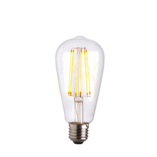 Prüfen LED-Filamentlampe Endon 93025 E27 6W 2700K klar transparent 650 lm
