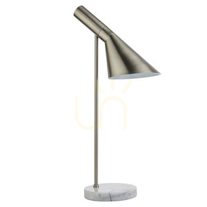 Tischlampe Endon Carlo Grau Stahl Marmor E27 small 2