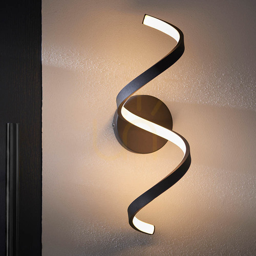 Prüfen Wandleuchte Endon Astral Schwarz LED 12W Aluminium 45 cm