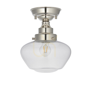 Deckenleuchte Endon Camberley Silber Stahl Glas E27 Dimmbar 25 cm small 7