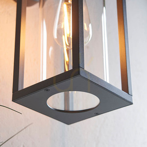 Wandleuchte Endon Hamden Schwarz E27 Aluminium Glas dimmbar small 9