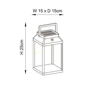Tischleuchte Endon Linterna Schwarz Aluminium LED Dimmbar 25 cm small 2