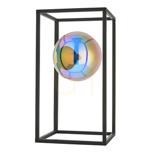 Tischlampe Endon Kinjo schwarz Stahl Glas G9 30 cm small 1