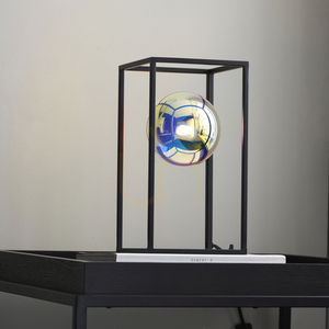 Tischlampe Endon Kinjo schwarz Stahl Glas G9 30 cm small 7