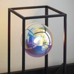 Tischlampe Endon Kinjo schwarz Stahl Glas G9 30 cm small 8