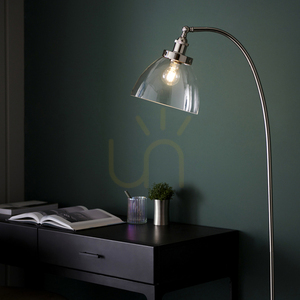 Stehlampe Endon Hansen Silber Stahl Glas E27 152 cm 6 Stehlampe Endon Hansen Silber Stahl Glas E27 152 cm small 6