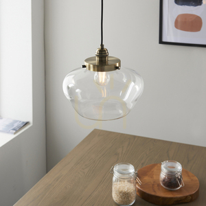 Pendelleuchte Endon Camberley Messing E27 Ø30 cm Stahlglas small 6